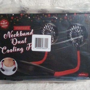 Personal Fan/ Portable Neckband Dual Cooling Fan NWT